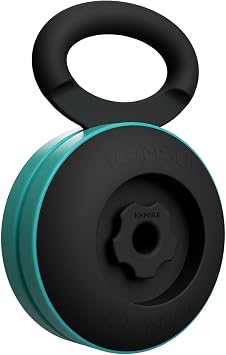 Kensui EZ-BELL PRO Adjustable Kettlebell Handle Plate Loaded Kettlebell for Home Gym Compatible with 2" Olympic Plates 100lb Capacity Heavy Duty Nylon Fiberglass Construction for Strength & Mobility Training