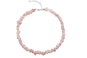 Natural Crystal Stone Necklace for Women and Girls