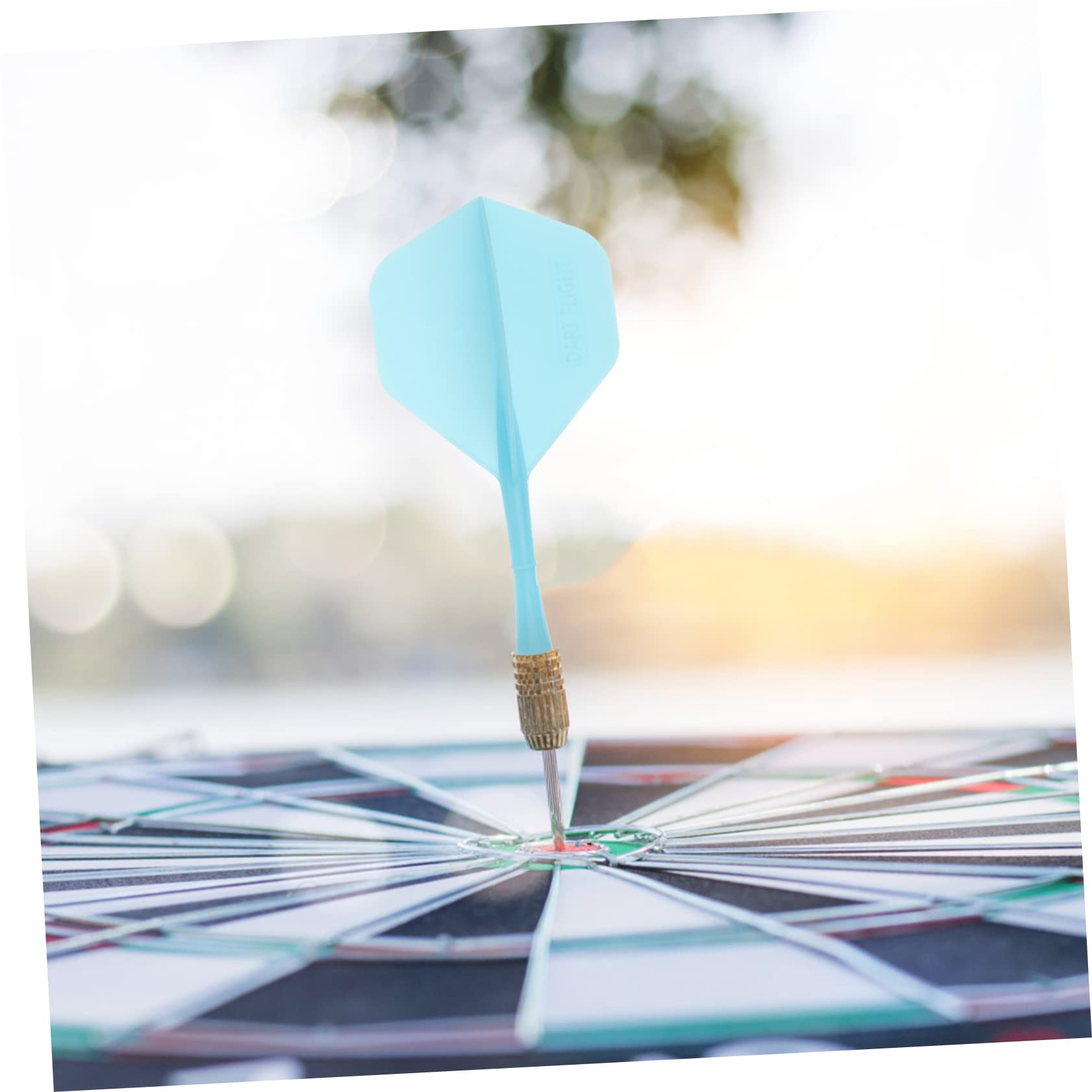 KICHOUSE 10pcs Tail Wings Balance Tools for Flight Protectors Patterns Smooth Flight Compatible Soft Tip and Tip Dart Boards