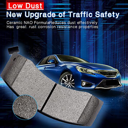 Image of ECCPP D793 Front Ceramic Disc Brake Pad Set For Honda For Odyssey 1999-2004