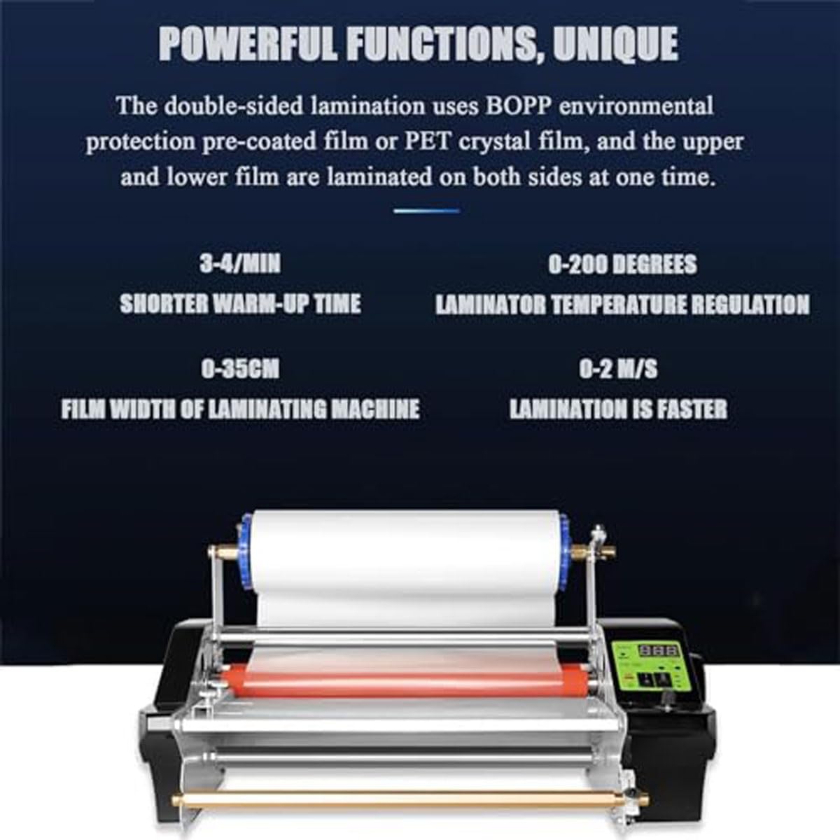 Jednostronny i dwustronny laminator elektryczny A3,regulacja 2M/min i 200℃
