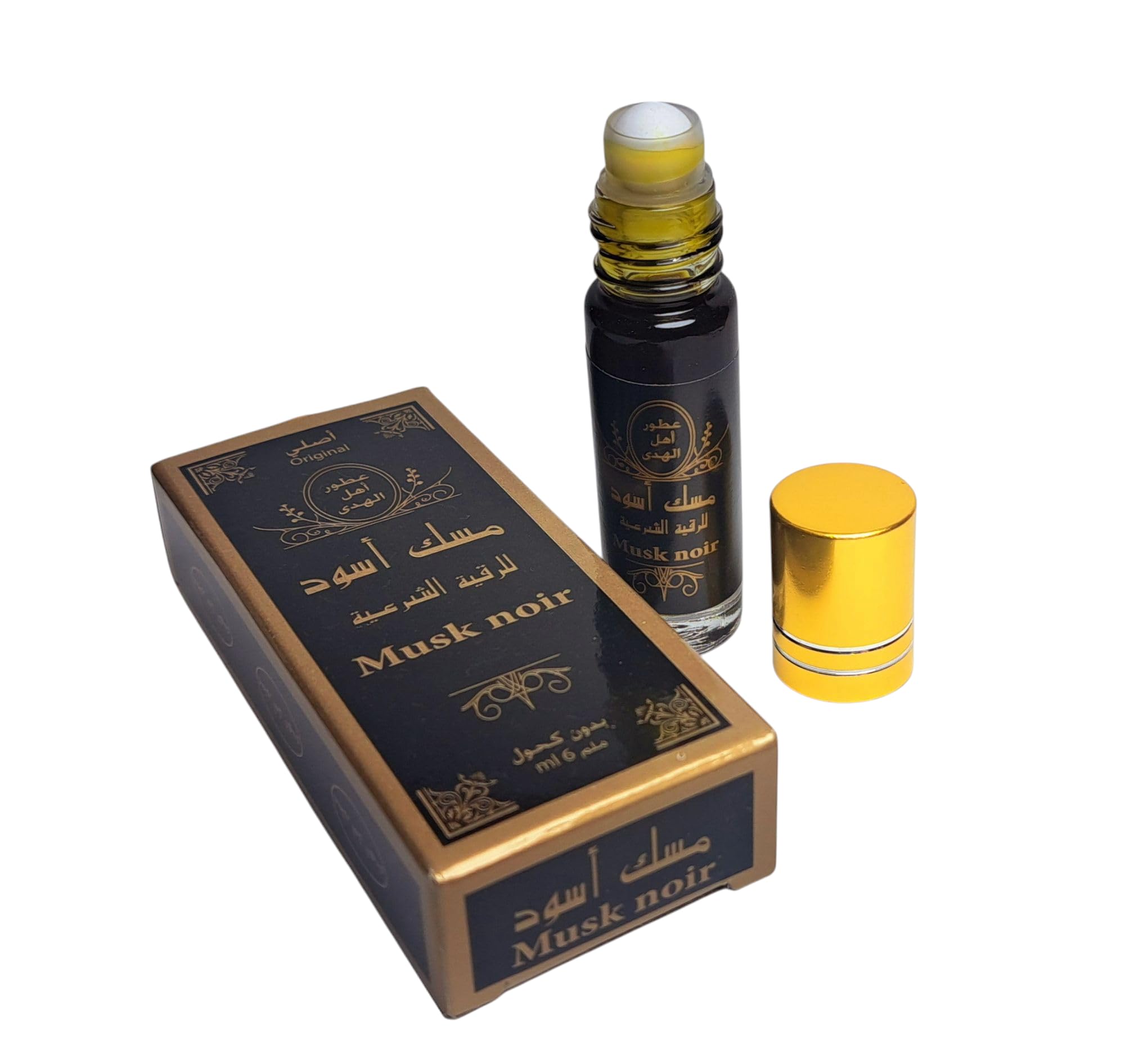Aceite de Almizcle Negro de 6 ml, Perfume Árabe MUSK NEGRO