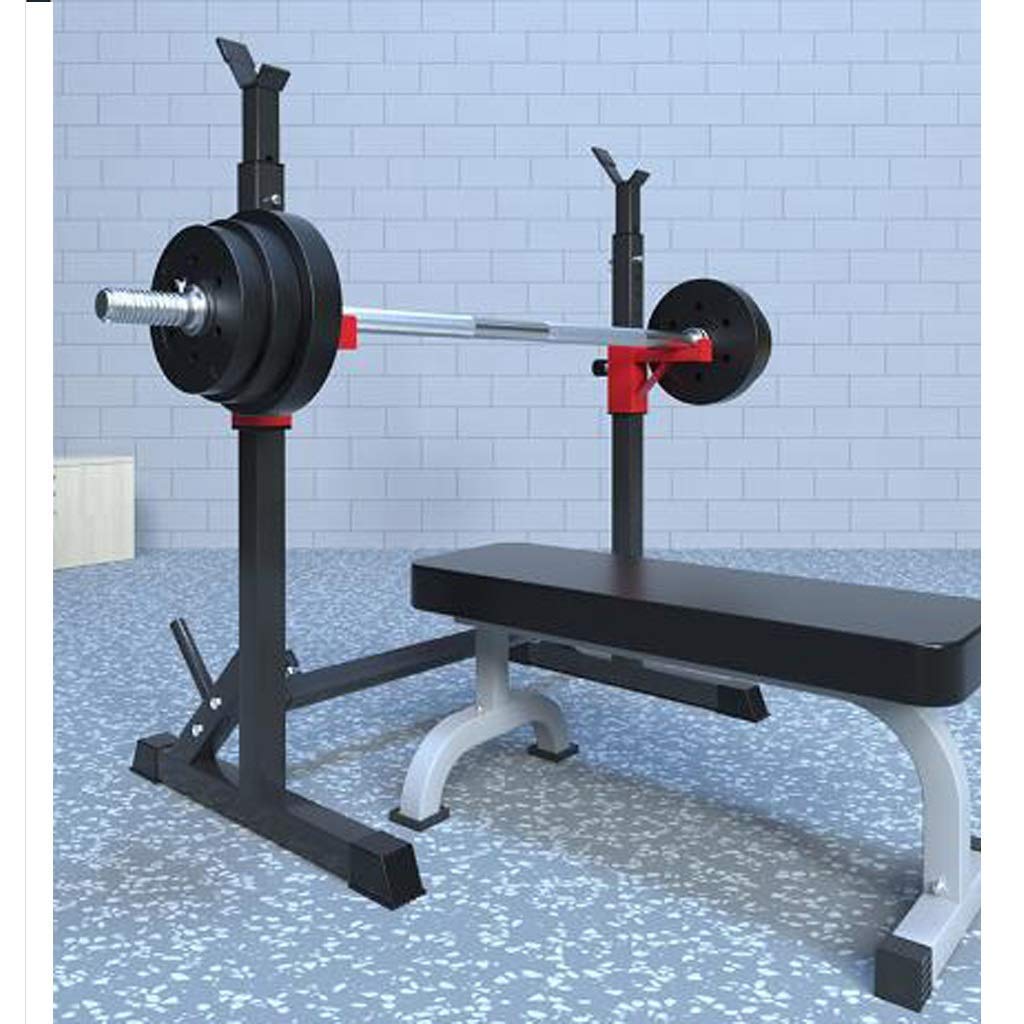 Amazon.co.jp: スクワットラックバーベルラック重量挙げベッド用の調整