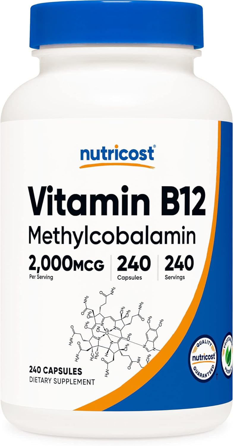 Nutricost Vitamin B12 (Methylcobalamin) 2000mcg, 240