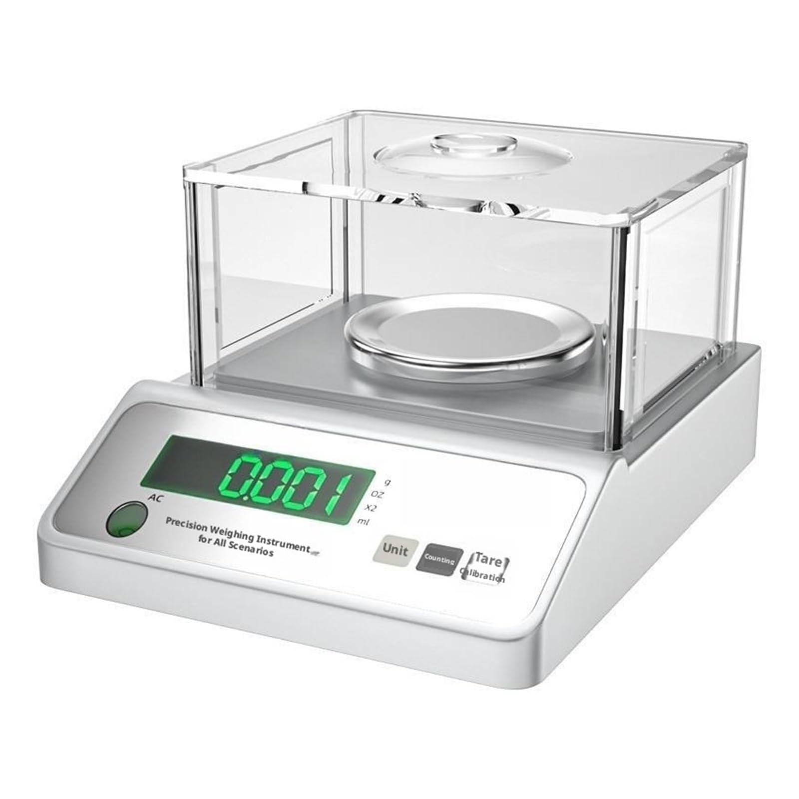 Balanza analítica Digital Balanza electrónica de Alta precisión for joyería y Uso en Laboratorio (0,1 g)(2100G 0.1g Accuracy)