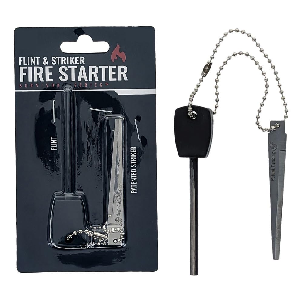 Kit De Emergencia Encendedor De Fuego De Magnesio 99.9%, Piedra De Pedernal De Supervivencia, Herramientas Para Acampar Al Aire Libre Senderismo Accesorios