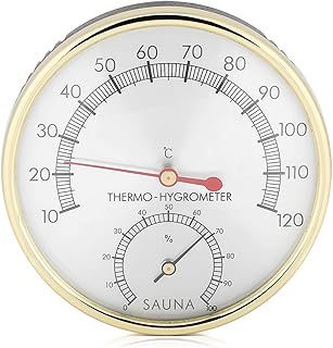 Thermometer,Sauna Thermometer Digital Sauna Room Thermometer Hygrometer Sauna Temperature Thermometer Sauna Room Thermometer and Hygrometer Accessories for Family Hotel Sauna Room