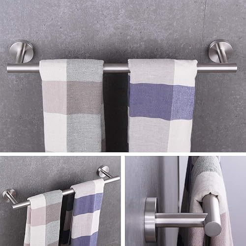 Miniatura 2 de BEIGEEWY Toallero de baño de 18 pulgadas SUS 304 de acero inoxidable, accesorios de baño modernos montados en la pared, acabado pulido