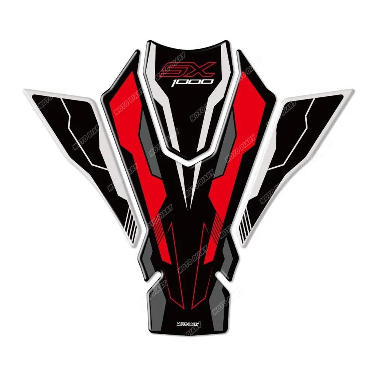 Pegatinas tanque combustible para rutas en Ninja 1000 SX kit protección contra fricción 4