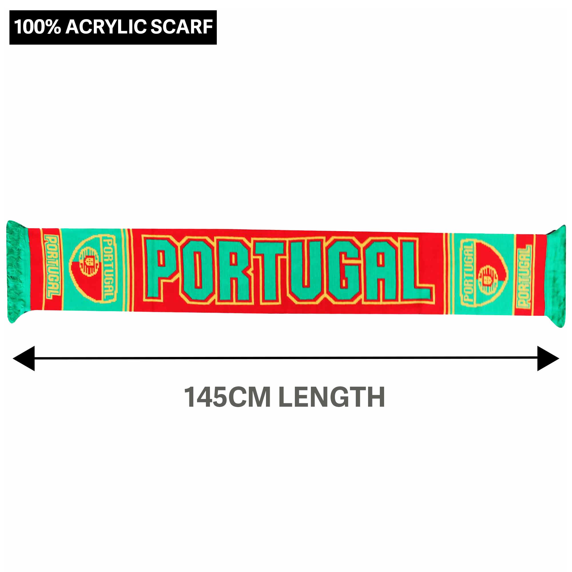 Beyond Happy Portugal EUROS Football Supporters’ Scarf- Os Navegadores (100% Acrylic), Multicolour - Image 3