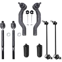 Detroit Axle - Front Suspension Kit for Toyota 2006-2018 RAV4, 2 Sway Bar | End Links 4 Outer Inner Tie Rod Ends 2 Boots 2007 2008 2009 2010 2011 2012 2013 2014 2015 2016 2017 Replacement