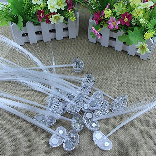 Topist 4346662059 12 Packs Multicolor Light-Up Fiber Optic Hair Accessories - Led Barrettes, Hairpins, Clips thumb #5