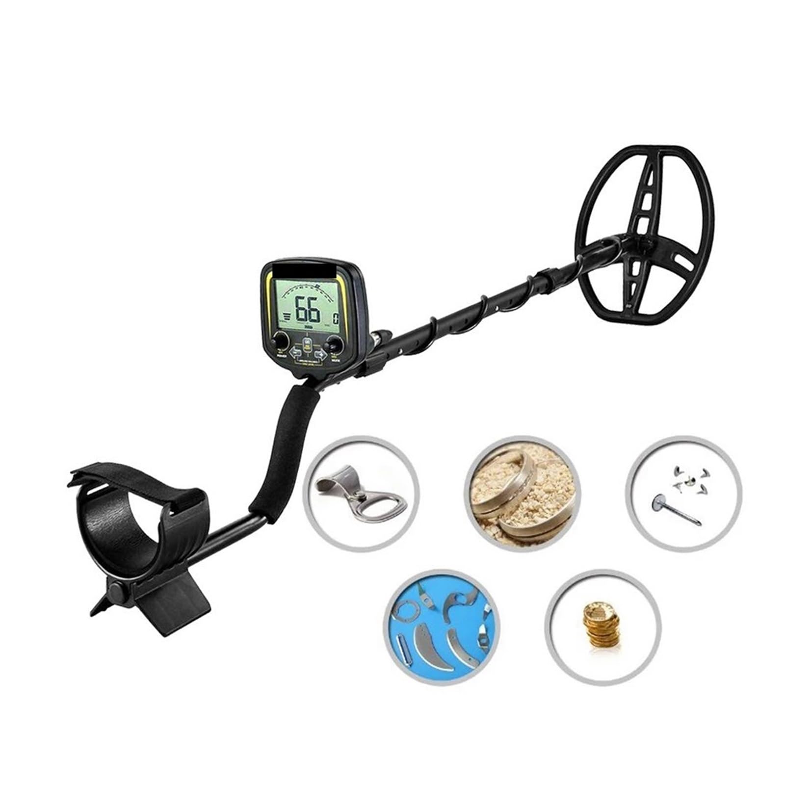 Metal Detector, Underground Metal Detector TX-850 Gold Digger Treasure HunterGold Prospecting Mode LCD Display