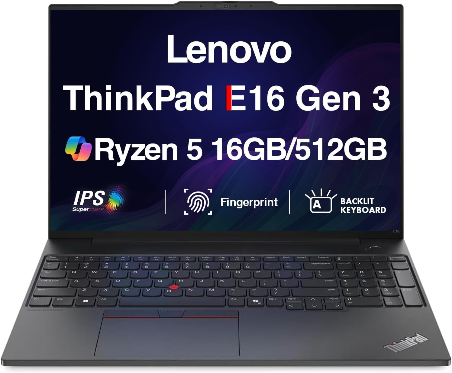 Amazon.com: Lenovo ThinkPad E16 Gen 3 Laptop, AMD Ryzen 5 230, 16