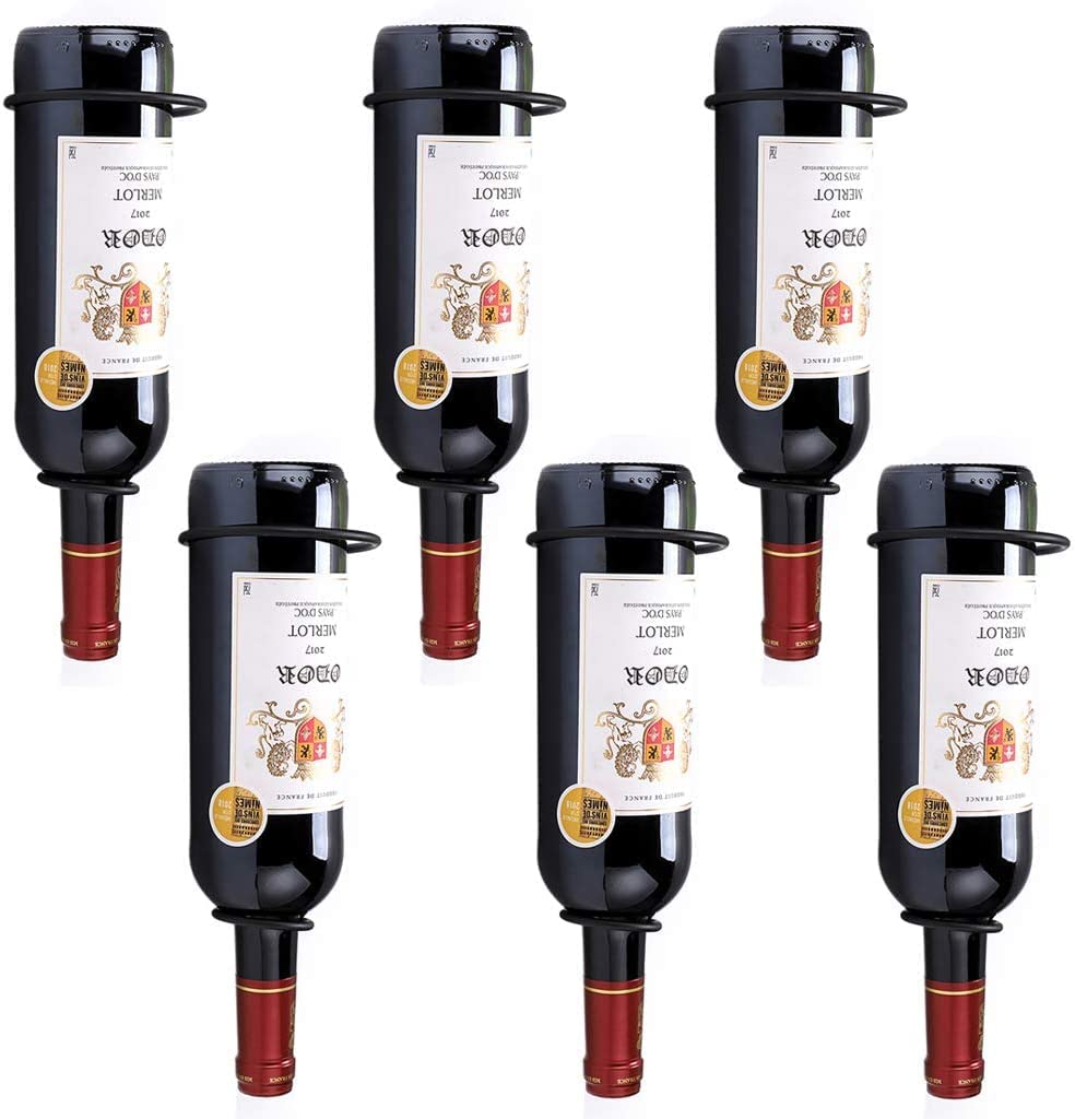 Indian Iron Art 7 or 9 Bottle Holder,Wine Storage Small Wine Rack Freestanding Floor, Modern Wine Rack Tabletop, Wine Rack Display Shelf for Kitchen Bar (Wine Rack@4)-image-45