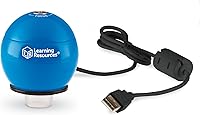 Vista 1 de Learning Resources Zoomy 2.0 Handheld Digital Microscope, Computer, Projector, or Interactive whiteboard Accessories, Blue, Ages 4+