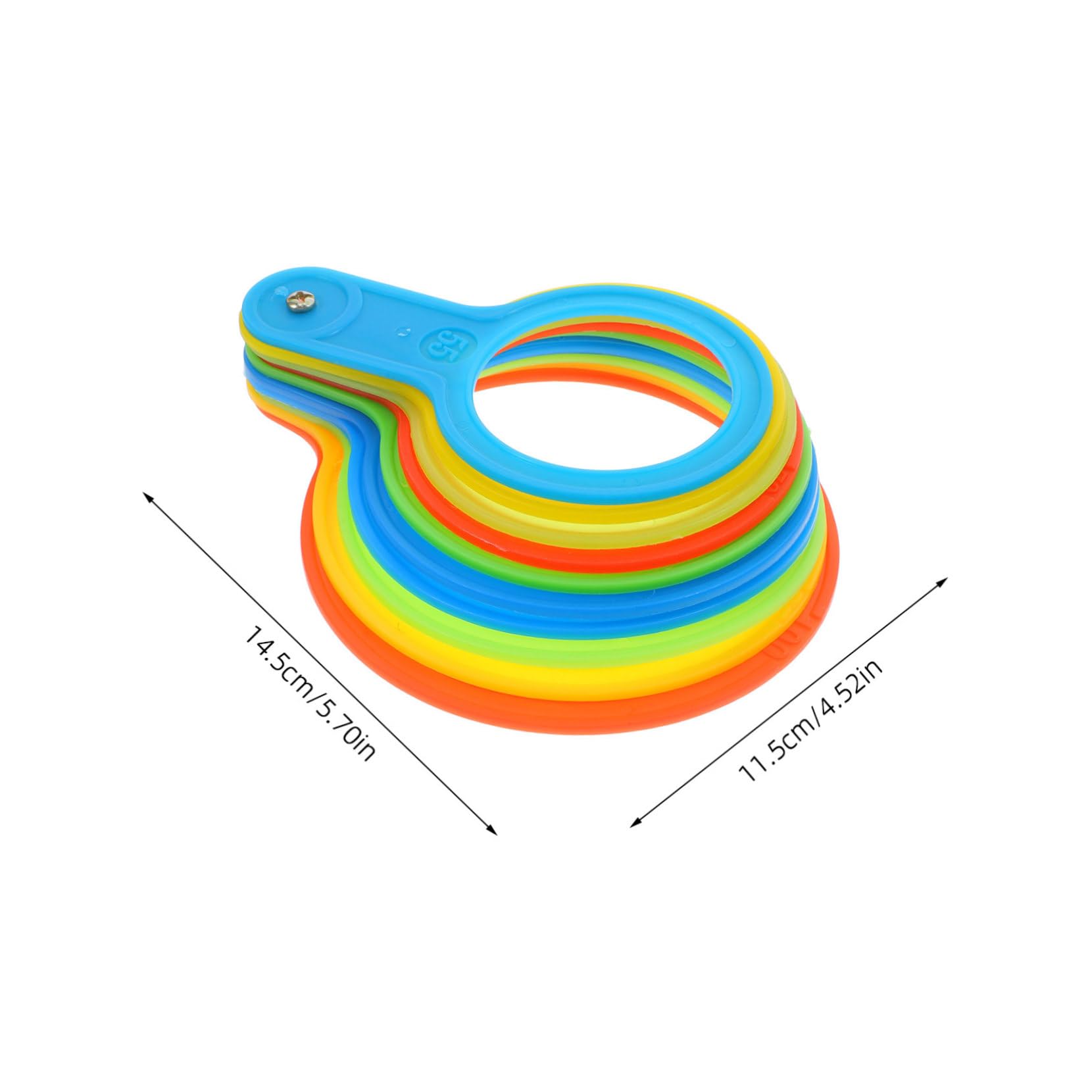CIMAXIC Fruit Size Measuring Ring Tool Plastic Diameter Gauge for Oranges Peaches Apples