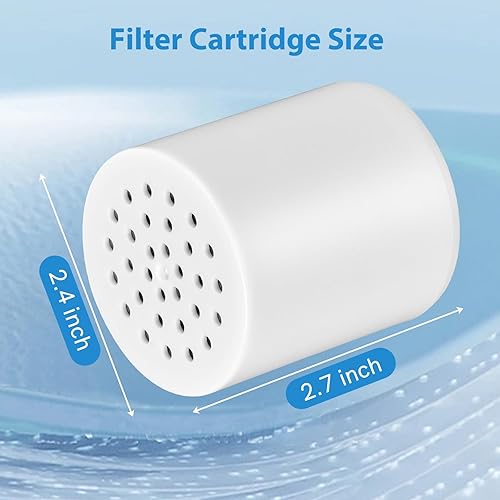 Miniatura 4 de Paquete de 4 cartuchos de repuesto de filtro de ducha de 20 etapas, SF100 de alto rendimiento, filtros de ducha SF220 para agua dura, cartucho