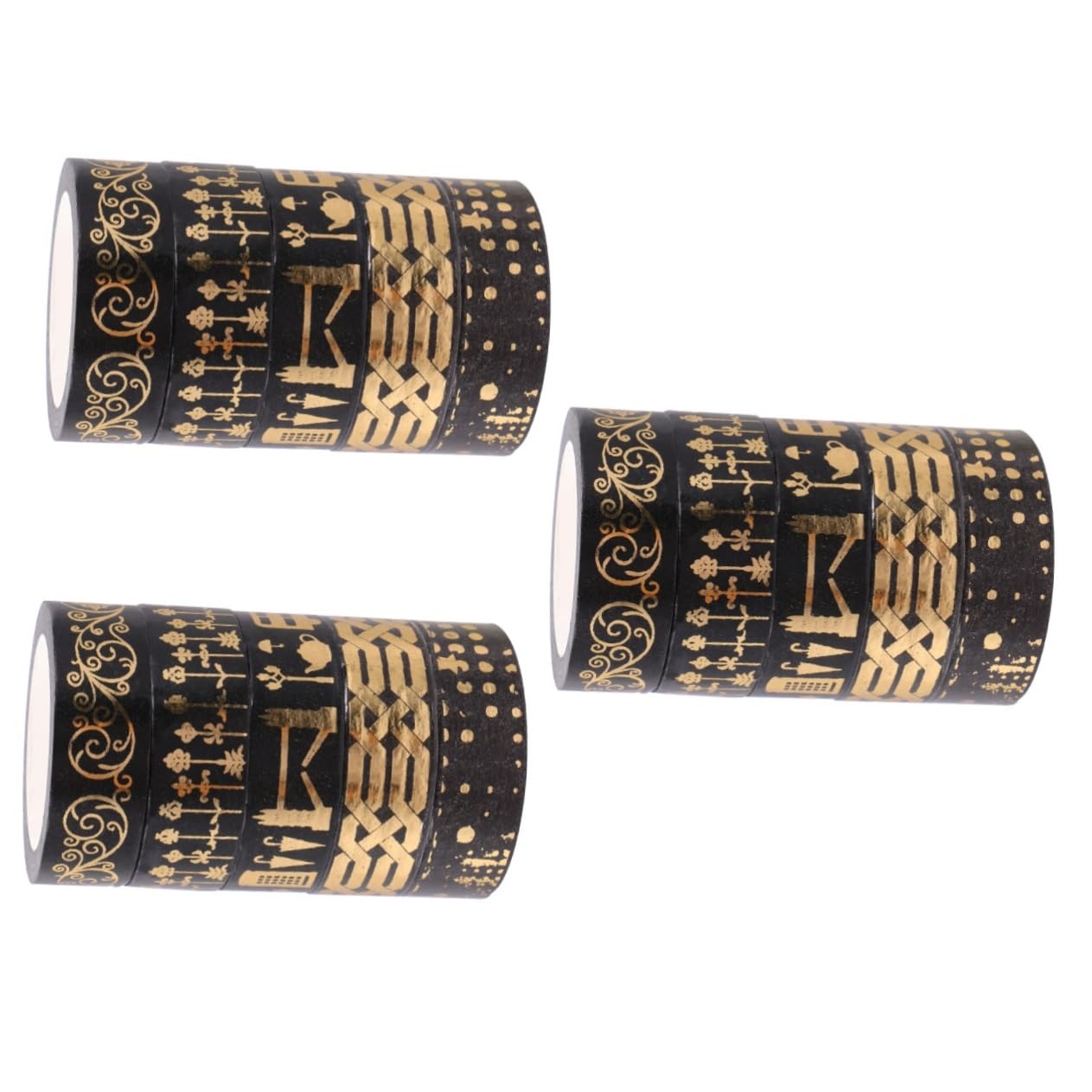 HOMSFOU 3 Sätze Diy Washi Tape Dekoratives Klebeband Für Scrapbooking Und Kreative Projekte Bunte Designs Für Planner Und Dekoration 5 Rollen * 3