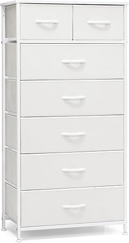 Miniatura 17 de Crestlive Products Torre de Almacenamiento Vertical para Cómoda - Marco de Acero Resistente, Superficie de Madera, Contenedores de Tela de Fácil