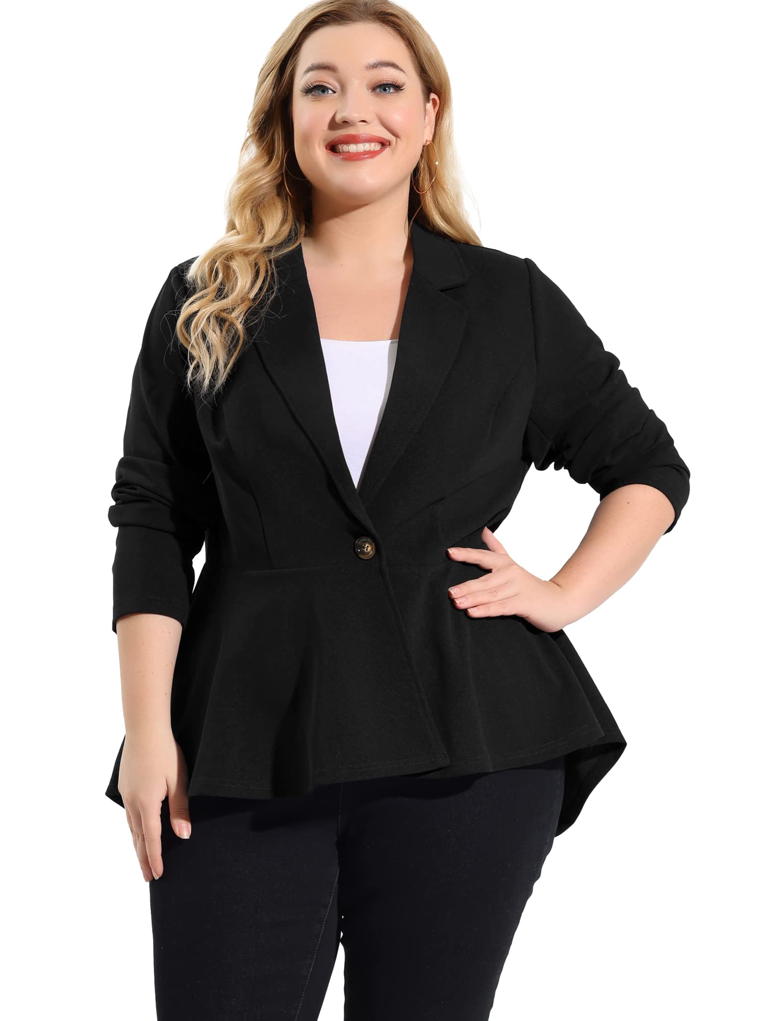 Agnes Orinda Peplum Blazer