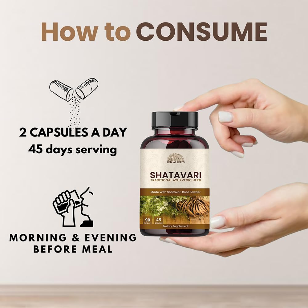 Shatavari capsules for Women | Shatavari Herbal Supplement | (90 Capsules) Non-GMO, Gluten Free, 1000mg, 90 Vegan Caps — Amazon image 6