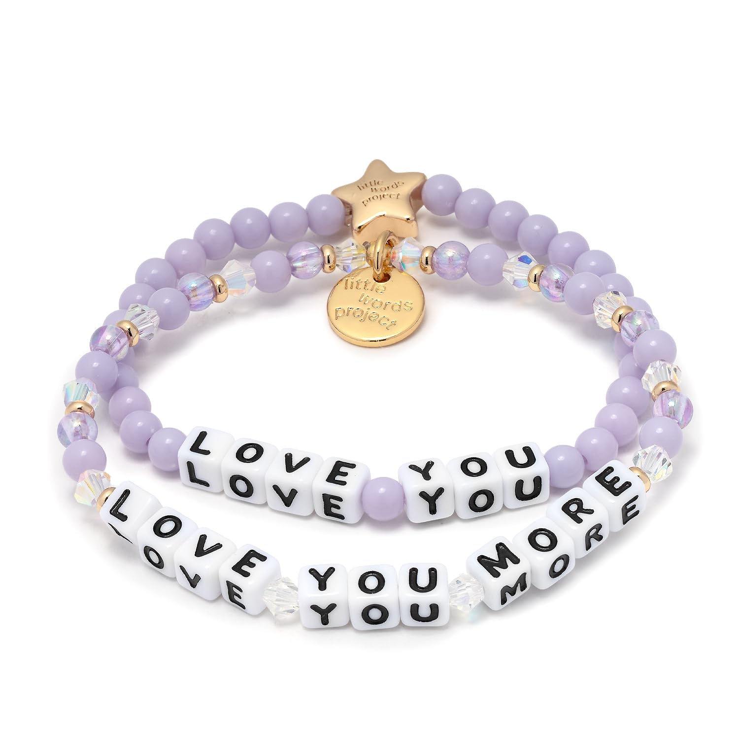 Little Words Project Mother's Day Gifts, The Original Word Bracelet, Made with Colorful Beads and Plated Brass Hardware, Handcrafted Design & Positive