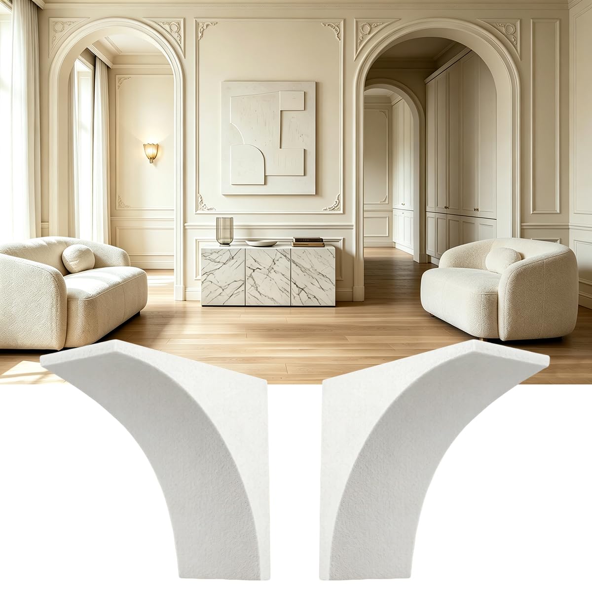 Photo 1 of HARKHORK Foamed Ceramic Doorway Arch Kit, 9"x9"x5"