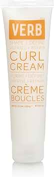 VERB Curl Cream – Vegan Curl Styling Cream – Lightweight Leave In Curl Defining Cream – Anti-Frizz Curl Cream Provides Shape, Softness and Hold – Curl Styler without Paraben and Harmful Sulfate