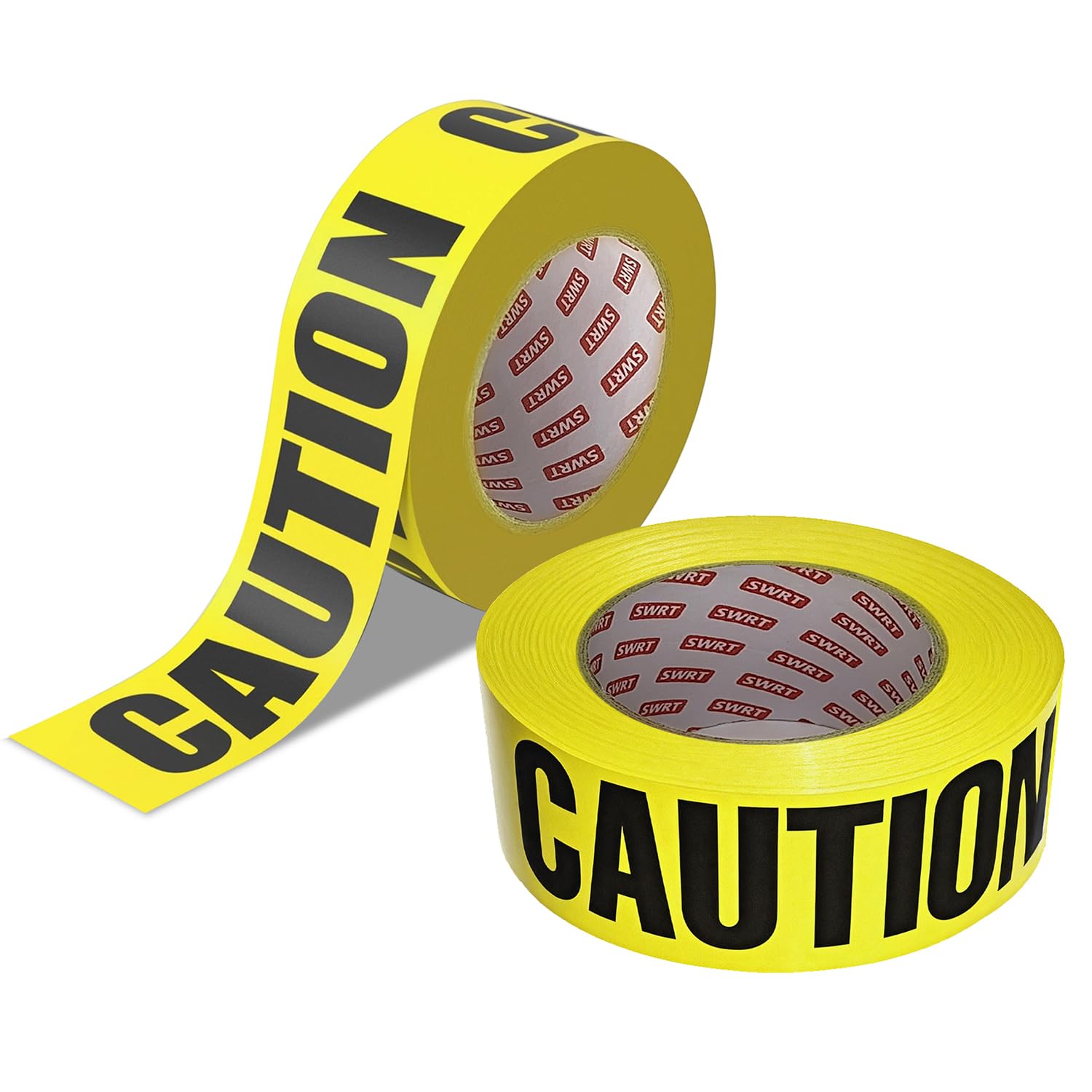 SWRT 2 Rolls Premium Yellow Caution Tape, 3 Inch x 1000FT(Total