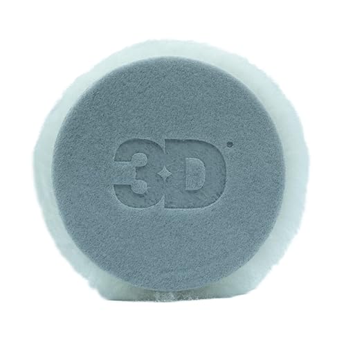 Miniatura 3 de 3D Almohadilla de corte de lana de cordero, cortes de compuestos pesados de nivel rápido, acabado superior para superficies pintadas automotrices,