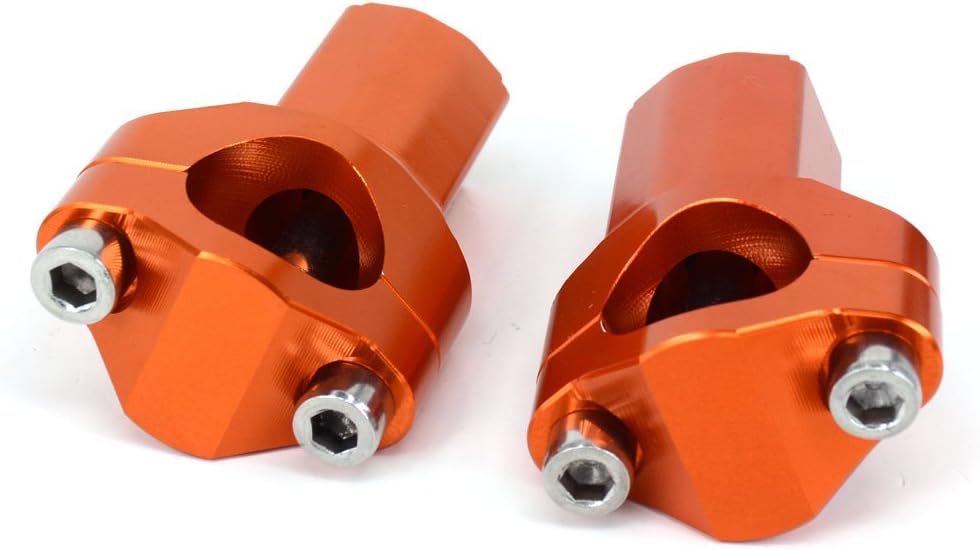 JFG RACING Dirt Bike Handlebar Riser,Motorcycle Handlebar Risers Bar Mounts Clamps CNC for 250XC-F 250XC 300XC 350XC-F 450XC-F 19-22/SX125 SX150 SX250 SXF250 SXF350 SXF450 XCF250 XCF350 16-19 -Orange