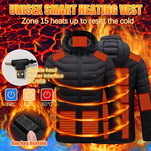 Heated Jacket for Men Women 2025 Winter Heated Coat Soft Shell Warm Heating Jackets Outdoor Winter Clothes2