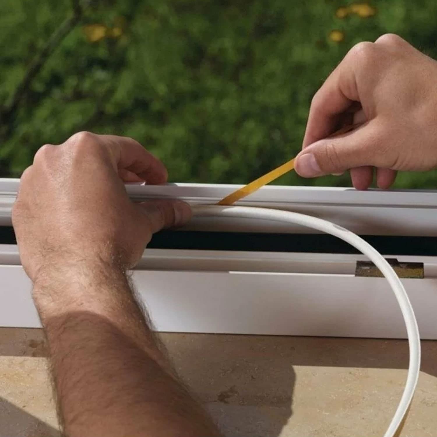 Badem10 10x2=20 Mt Kahverengi Kapı Pencere Soğuk İzolasyon Bandı Fitili Yapışkanlı