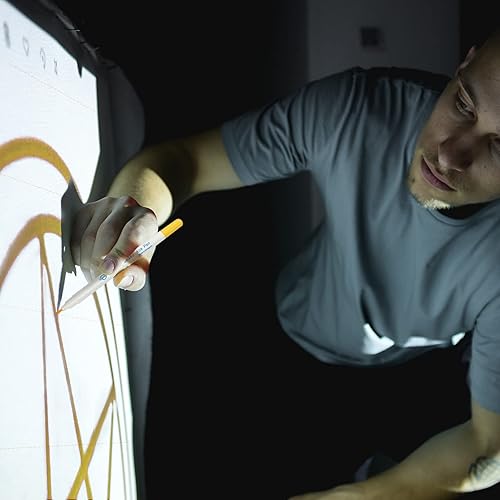 Miniatura 6 de Pllieay Kit de fabricación de acolchonamientos, incluye mini proyector con trípode y bandeja, paño acolchonado, rotuladores, proyector portátil de