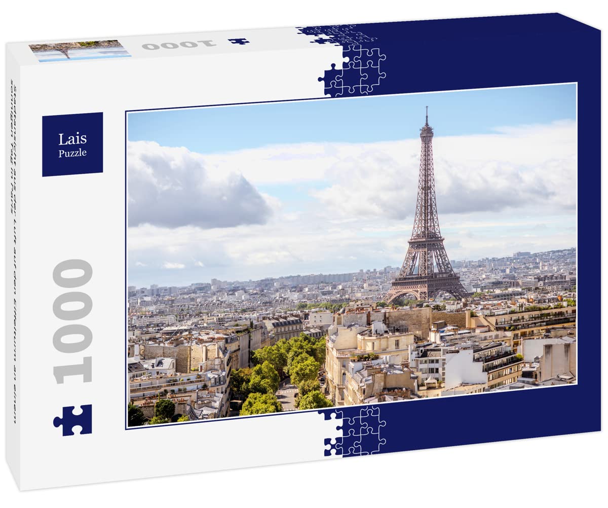 Lais Puzzle 1000 Pezzi: Parigi E La Torre Eiffel, Panorama Francese, Paesaggio Urbano, Divertimento Per Adulti - 4