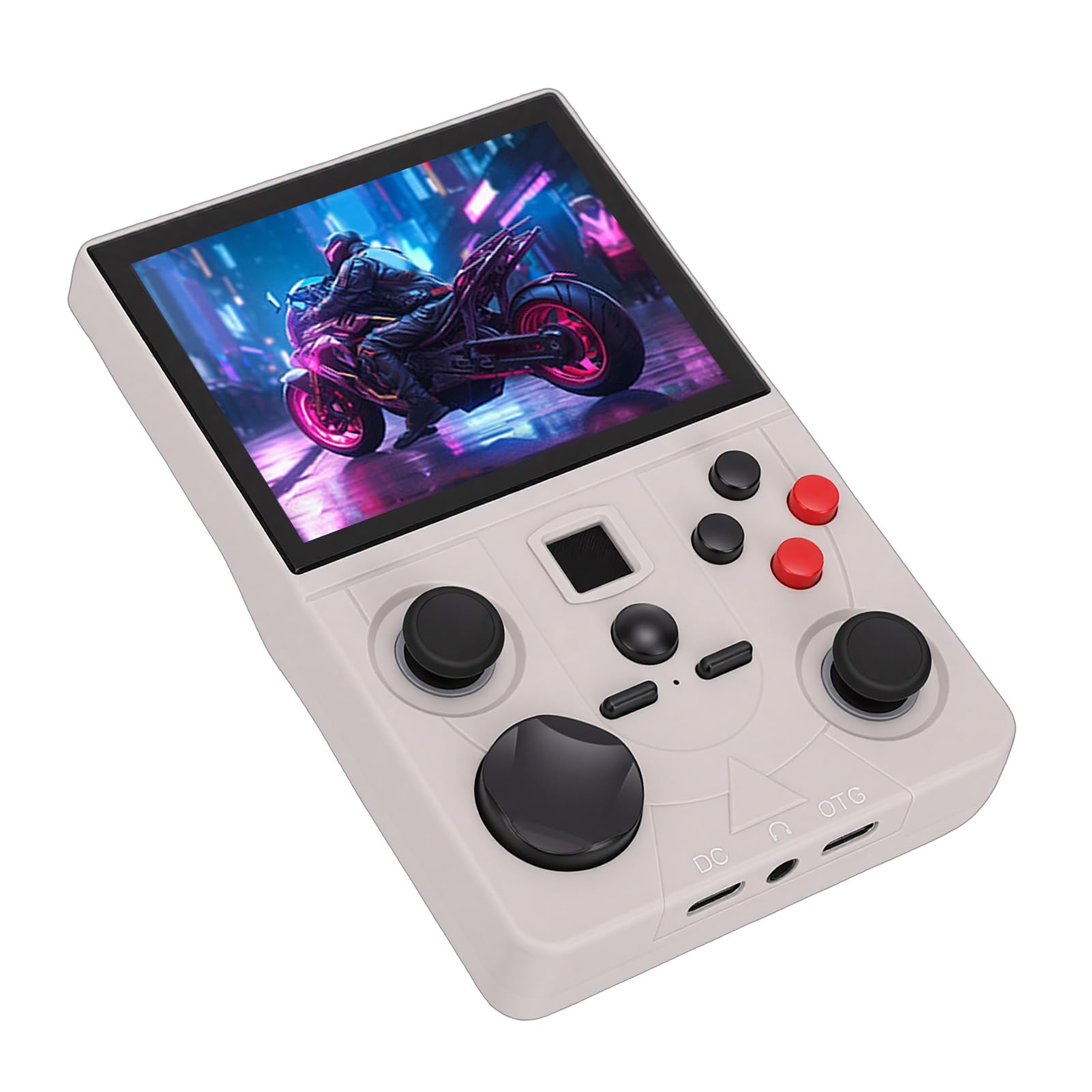FILFEEL Console di Gioco Portatile retrò con Supporto per Schermo MIPI HD da 3,5 Pollici Dual Joystick Console per Emulatore di Videogiochi Portatile con Batteria da 4000 MAh (64G)