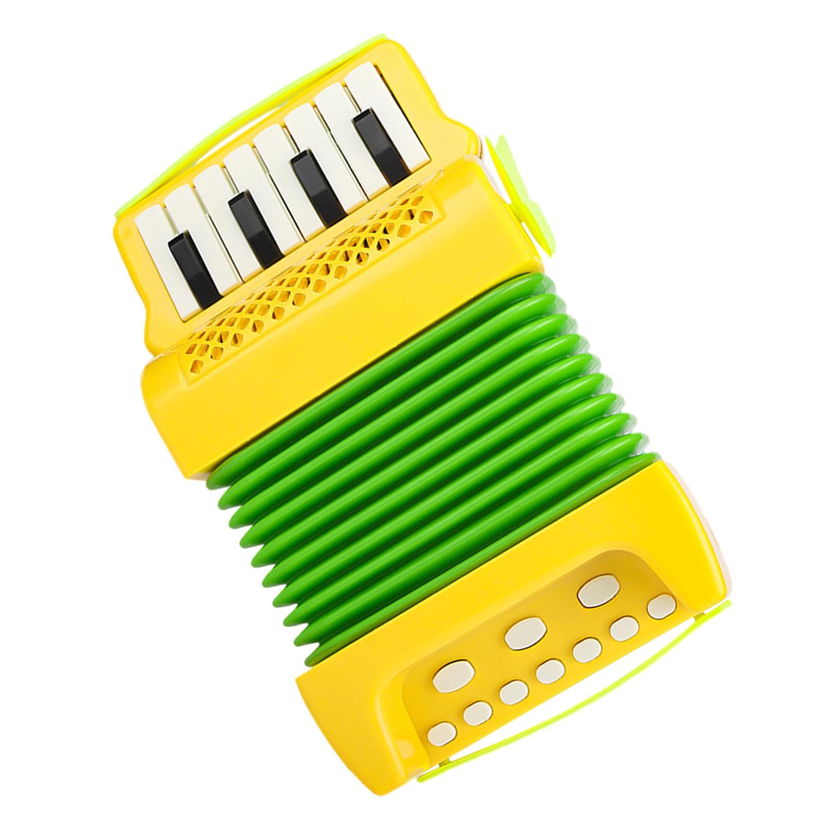 10 Keys 8 Bass Piano Accordion Kids Playset for Boys Girls Children Beginner Yellow | Educational | Music & Art-image-16