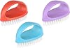Scrub Brush - Cleaning Brushes with Handle - Scrub Brushes for Cleaning with Flexible Bristles - Kitchen, Sink, Floor & Shower Cleaner Brush, All Purpose, Plastic, 3 Pcs