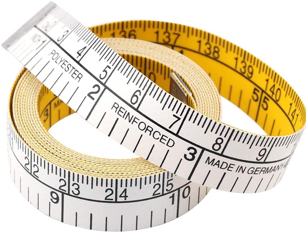 Cinta métrica Suave de Doble Escala de 1,5 m, Regla Flexible para pérdida de Peso, Costura Corporal, Regla para Tela a Medida, práctica y Popular