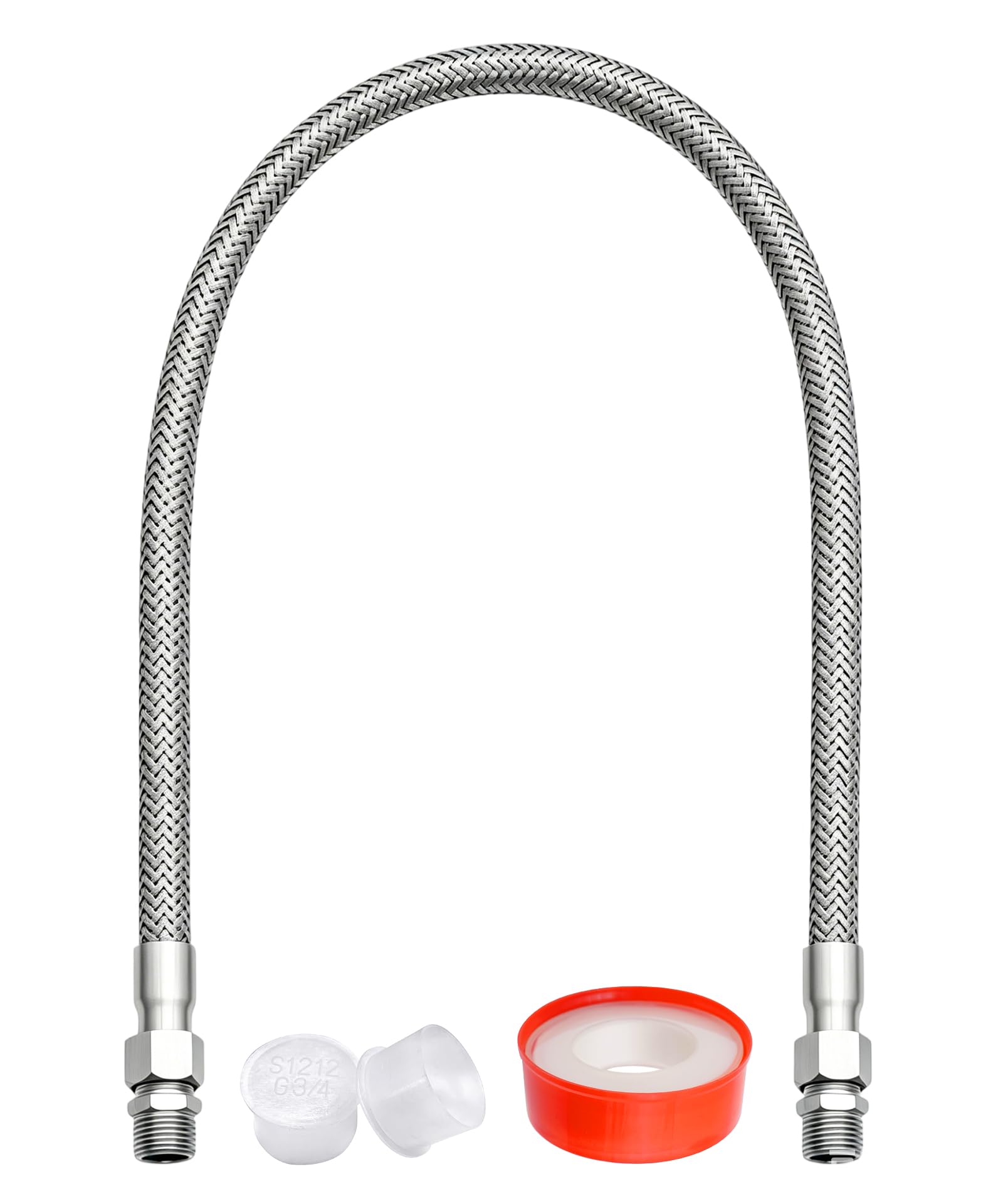 1/4" NPT Male 40" Length Compressor Jumper Air Hose