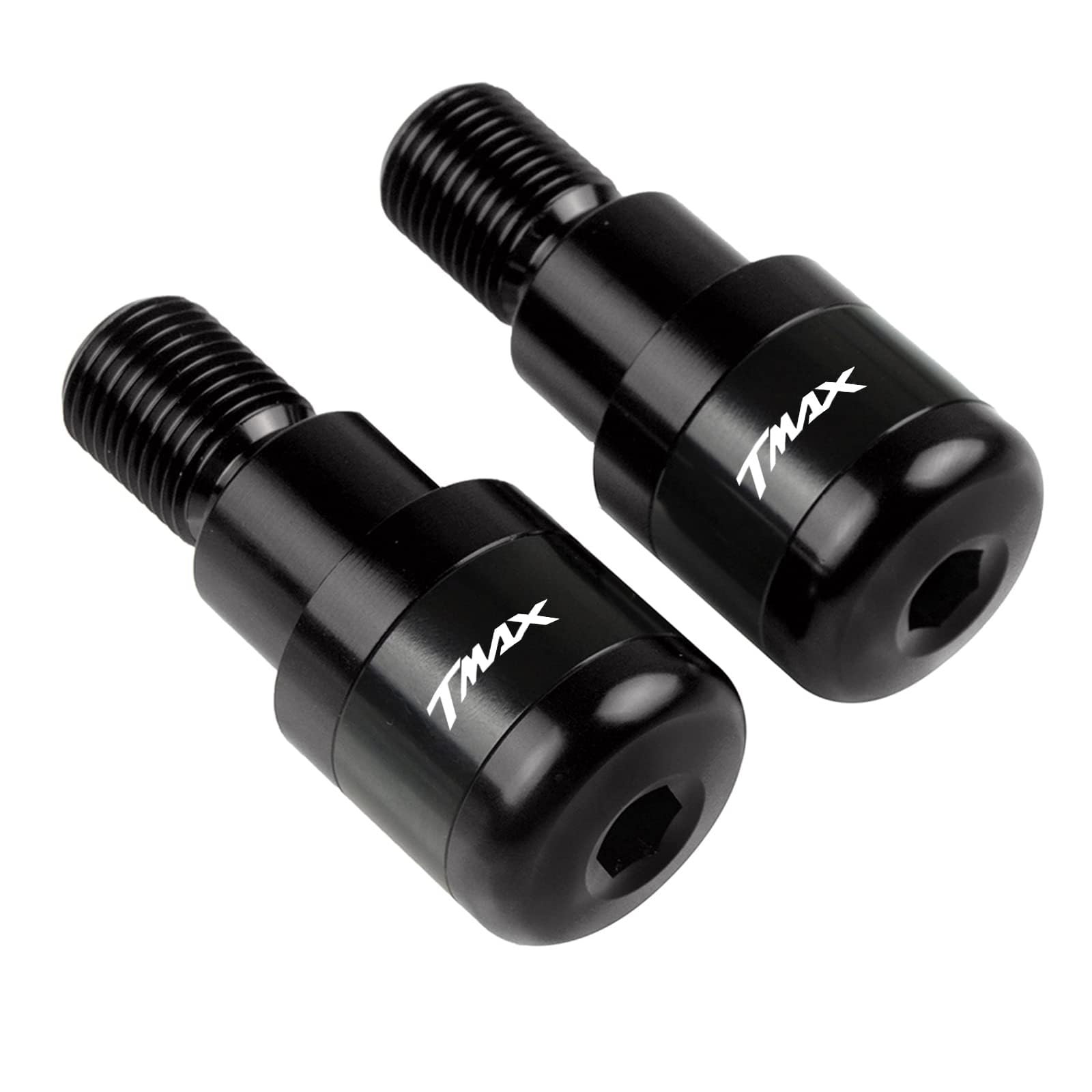 Lot de 2 poignées de guidon d'équilibrage pour moto TMAX 500 2008-2016 TMAX 530 2006-2019 TMAX530 SX DX 2017 2018 2019-Noir