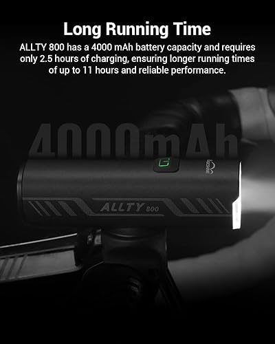 Miniatura 6 de Magicshine Allty - Luces para bicicleta de cercanías Allty 400, Allty 600, Allty 800, luz de bicicleta de carretera Allty 800, USB tipo C