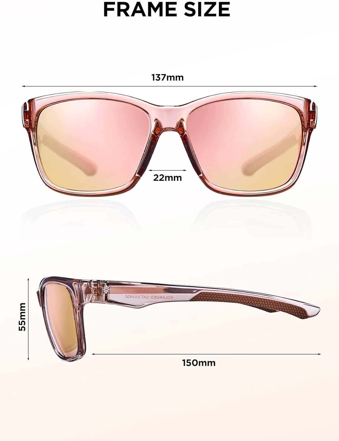 Z87 Sunglasses for Women Men,Polarized Safety Glasses Pickleball Fishing Running Driving Softball Baseball Construction Pink
