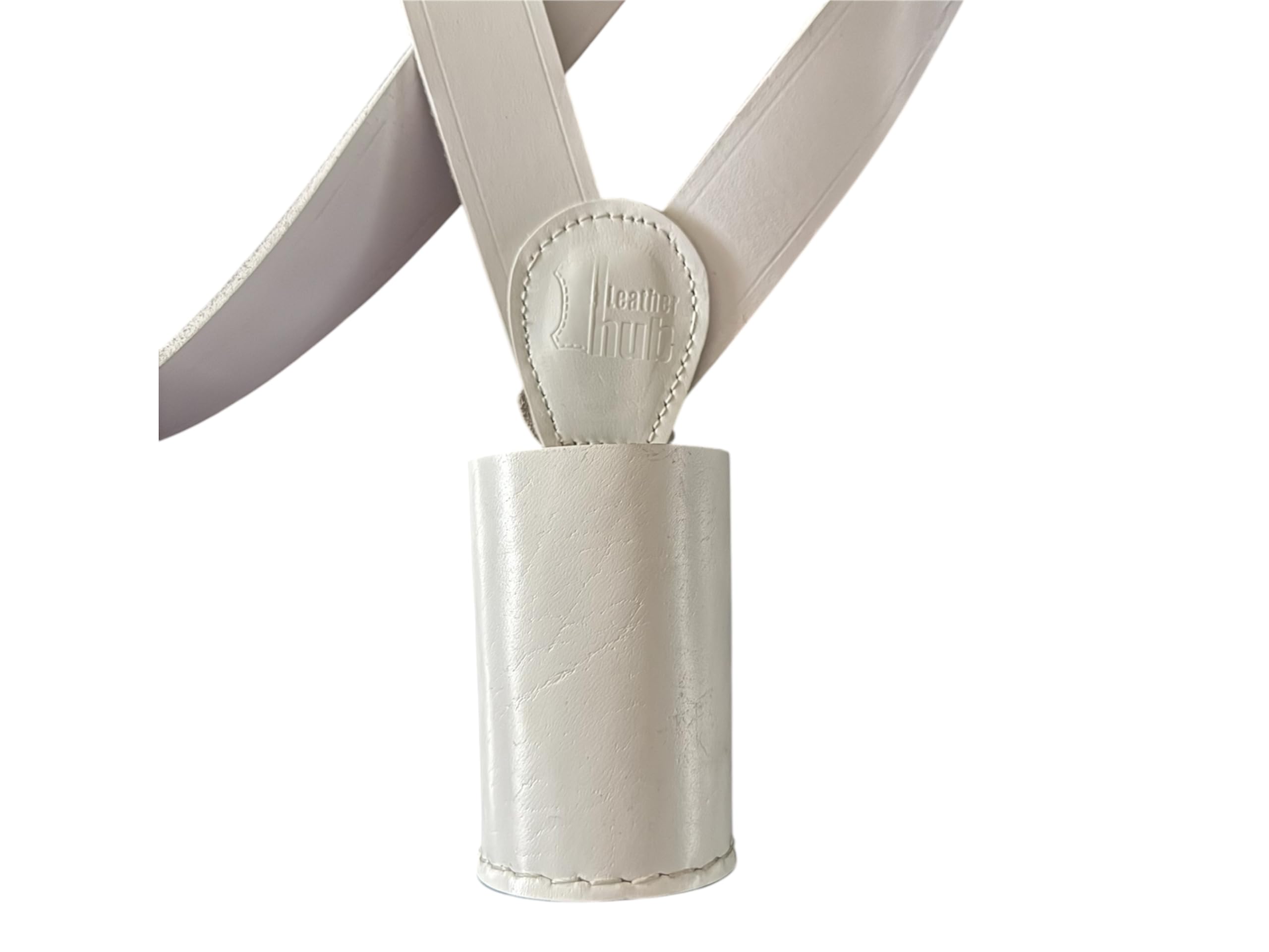 Grand support pour mât de drapeau avec ceinture croisée en cuir, bandoulière de 142 cm, style militaire, 3 couleurs