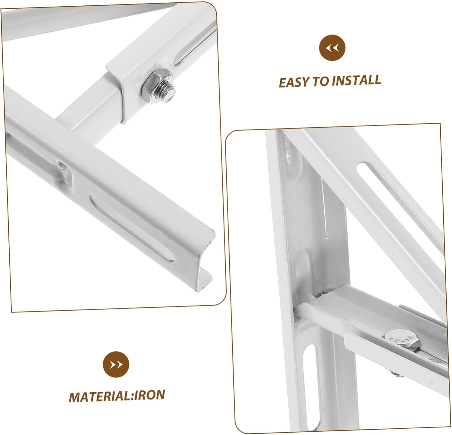Lurrose 3sets Retractable Undermount Sink Bracket Durable Kitchen Sink Support Expansion Screws Easy Installation for Washbasin Stability and Safety