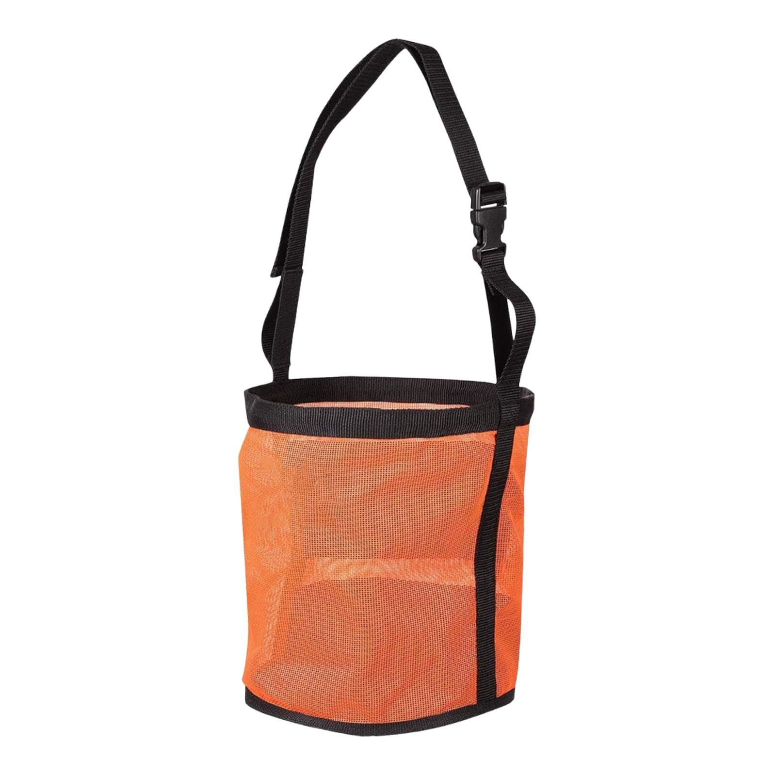 SECRET DESIRE Creations Horse Feed Bag Mesh Breathable Reinforced Bottom Hay Bag for Hanging Outdoor Orange-image-42