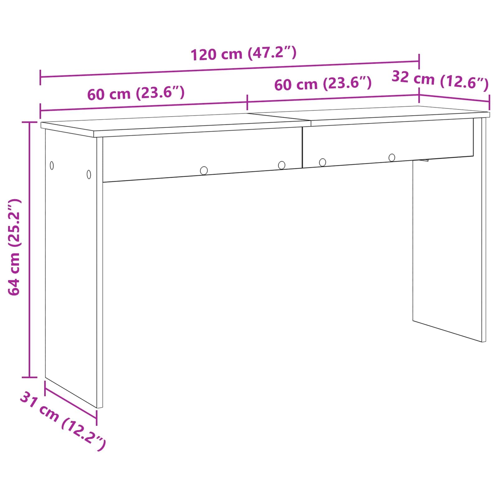 vidaXL Supporto per Tastiera Grigio cemento 120 x 32 x 64 cm, Supporto per tastiera in legno, resistente e moderno, accessorio da salotto per la musica, ideale per studio