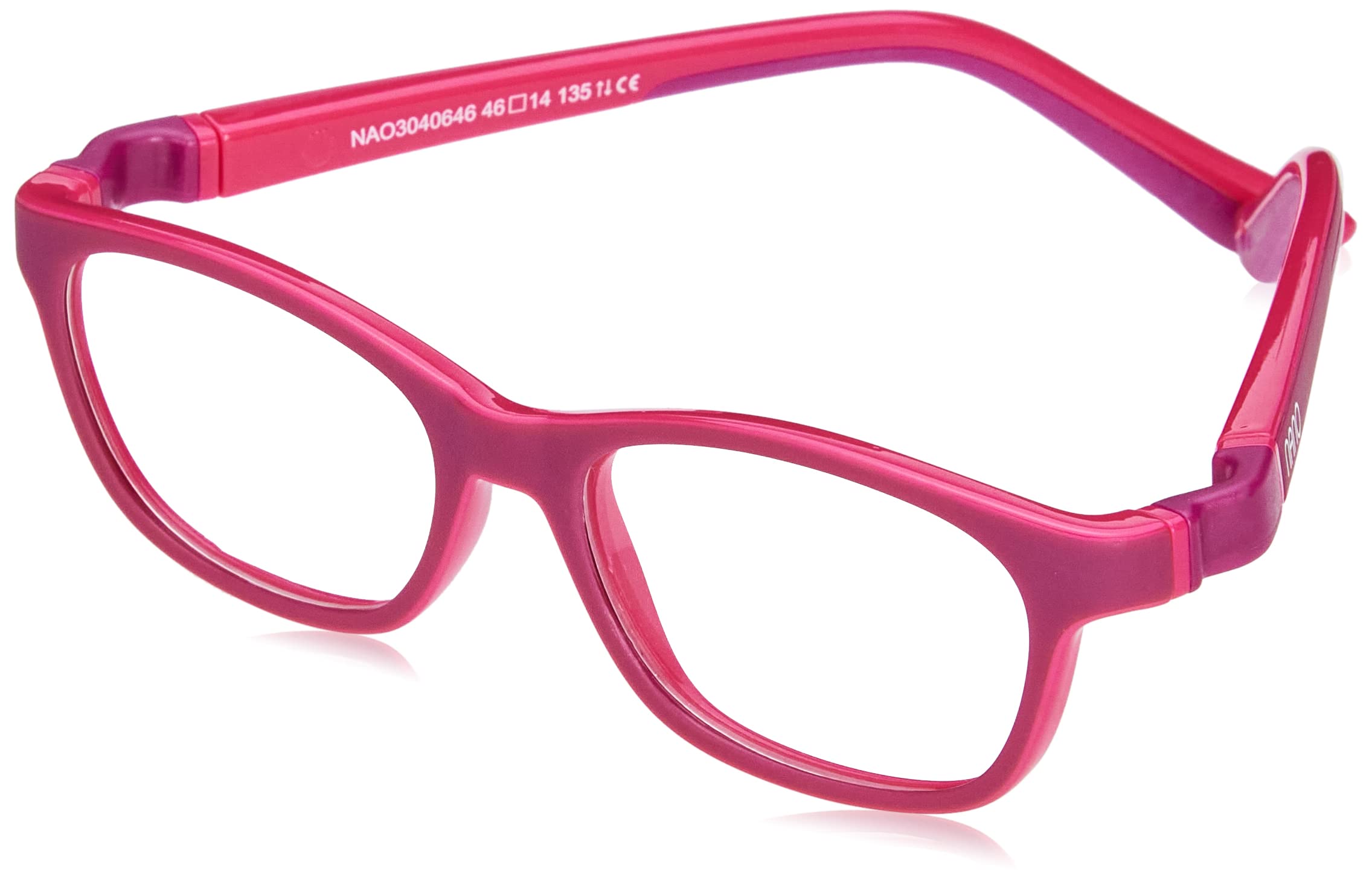 NANOVISTA Okulary przeciwsłoneczne dla dzieci, uniseks, Bicolor Púrpura Mate/Fucsia, 44