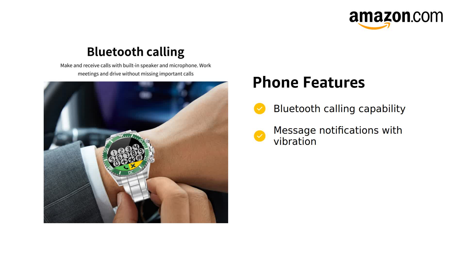 Amazon.com: findtime Smart Watch for Android Phones Answer Make